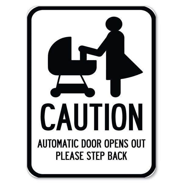 Safety Sign, 18 in Height, Aluminum, 24 in Length, 24287